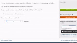Déterminer l'ensemble de définition d'une fonction 2 (vidéo)
