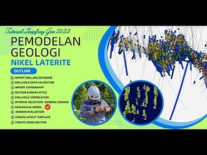 Create Geological Model And Surface Chronology, Pemodelan Nikel Laterite Di Leapfrog Geo 2023
