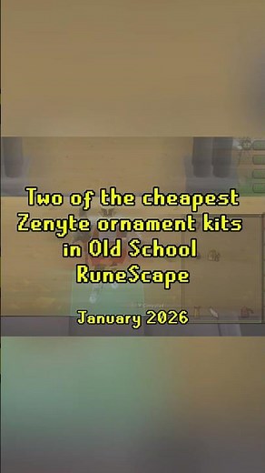 These cheap Ornament kits will save you millions! #oldschoolrunescape #osrs #runescape