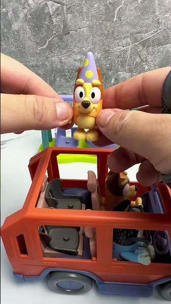 Satisfying with Unboxing & Review Bluey Playset Toys ASMR #bluey #toys #shorts