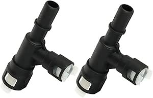 2Pcs Heater Hose Connector Fit for Cadillac Escalade, for Chevy Tahoe Replace 800-414, 15055342, 19130058