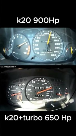 Honda K20 900 HP VS K20 TURBO 650 HP #jdm #honda #k20 #viral