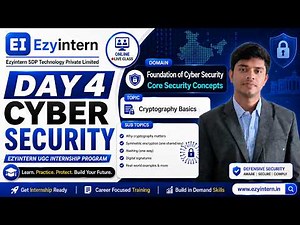 Day 4: Cryptography Basics – Encryption, Hashing | EzyIntern UGC Internship Program