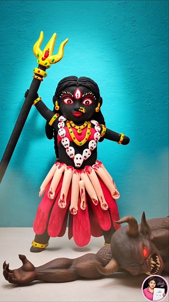 Making Maa Kali Using Clay 😱🔥 | Navratri Special Art | Shruti Art