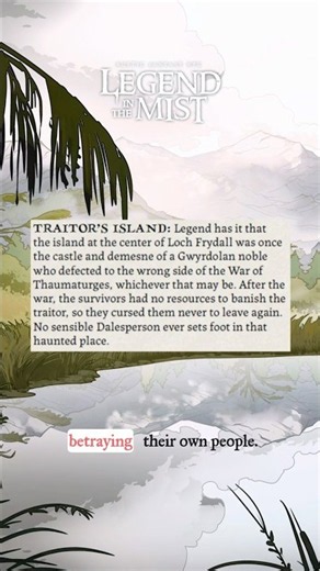 Traitor's Island in Legend in the Mist TTRPG