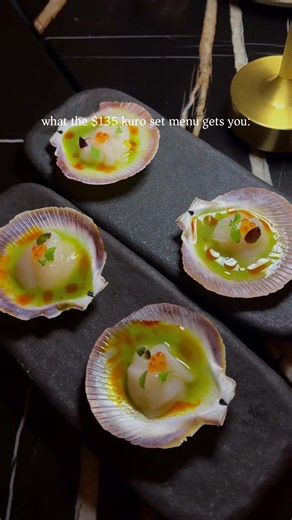 kuro bar & dining📍☆ modern japanese set menu for $135‼️
