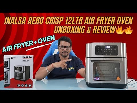 Inalsa Aero Crisp 12Ltr Air Fryer Oven Unboxing & Review🔥🔥 | Air Fryer & Oven Combo with Demo