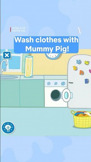 Muddy puddles = lots of laundry! 🧺 World of Peppa Pig is now on Netflix Games!