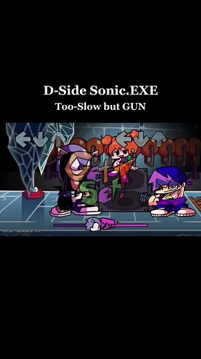 Gun - FNF Mod of Too-Slow with D-Side Sonic.EXE