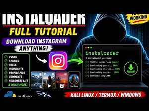 Instaloader Full Tutorial 🔥 | Download Instagram Posts, Reels & Stories