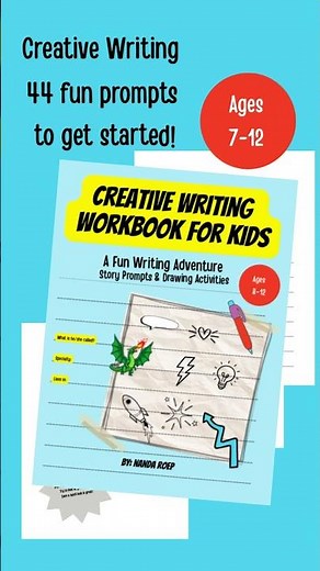 Creative Writing Prompts for Kids | Fun Story & Drawing Workbook