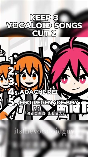 keep 3 vocaloid songs, cut 2! #vocaloid #miku