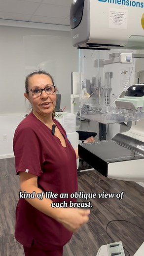 Our amazing mammography technologist helps explain and guide us through the mammography process. #Mammogram #MammoTech #BreastCare | Breastlink