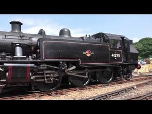 Ivatt 2MT 2-6-2 tank 41298 on the Isle of Wight Steam Railway.