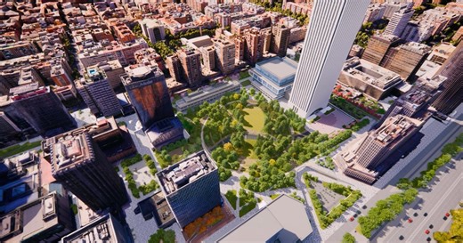 Adiós al 'Bronx madrileño': así es el macroproyecto para transformar AZCA en una gran zona verde con iluminación nocturna