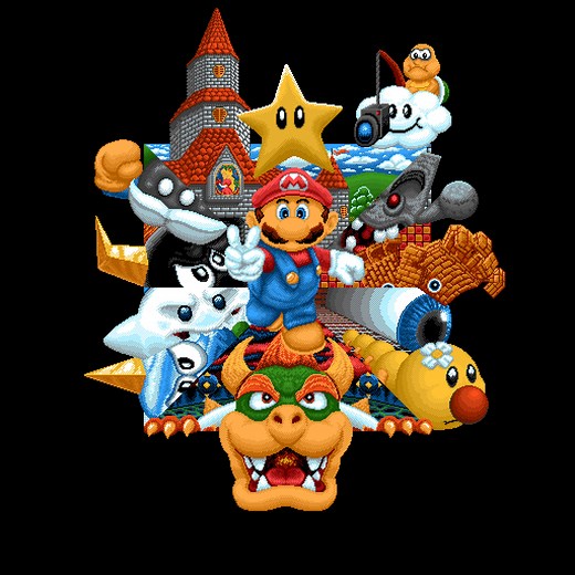Super Mario 64 - Pixel Art, Dom "M0SD3V"