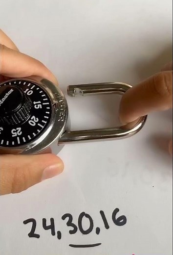 How to open a master lock