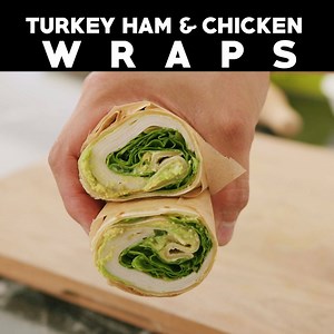 Need a quick bite? Here's an easy turkey ham and chicken wrap you can make in a pinch! | FEATR