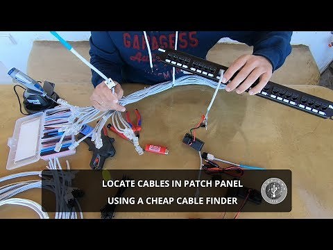 How to locate cables in a Patch Panel using a cheap Cable Finder