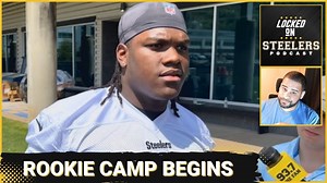 Steelers' Broderick Jones Confirms He's Going to Left Tackle in Rookie Camp | Matt Canada Pressure