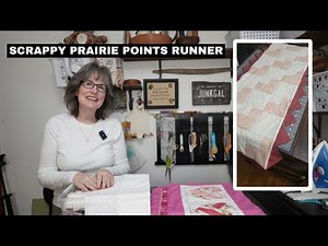 Field of Hearts Quilt Block Pattern Prairie Points Table Runner Tutorial. My 1st EQ8 Pattern.