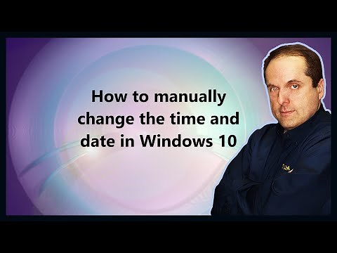 How to manually change the time and date in Windows 10