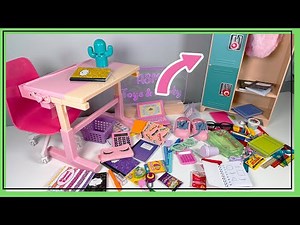 Organizing my School Locker and Desk Set 📚| Unboxing Our Generation School Dreams | ASMR No talking