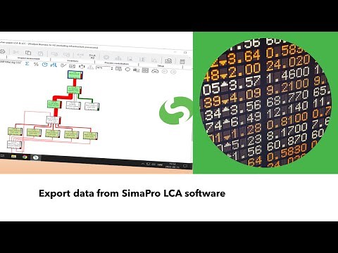 Export data from SimaPro
