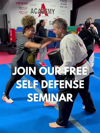 Free Self Defense Seminar at The Academy! | https://www.theacademy.us/WebsiteLP-14-2.awp?SID=AMAPD | #manchesterct #connecticut #martialarts #fyp #foryoupage #selfdefense