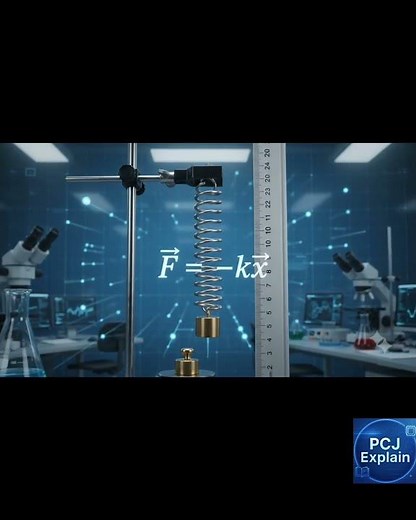 🔩 Hooke's Law Explained | F = -kx | Spring Force & Elasticity in Physics
