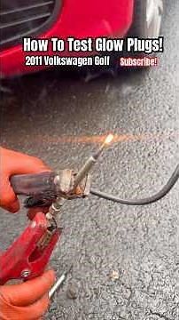 How To Test Glow Plugs! Volkswagen Golf #volkswagen #glowplug #garage #mechanic #repair #motormodz