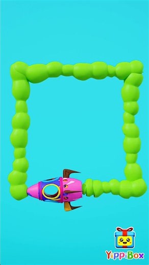 Learn Shapes With Aeroplane | Nursery Rhymes & Kids Songs | YippiBox #baby #shorts