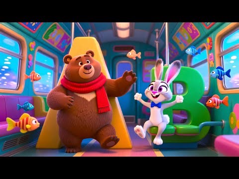 Train Ride to Learn ABC 🚂🔤 Fun Alphabet Song for Kids | Learning Adventure