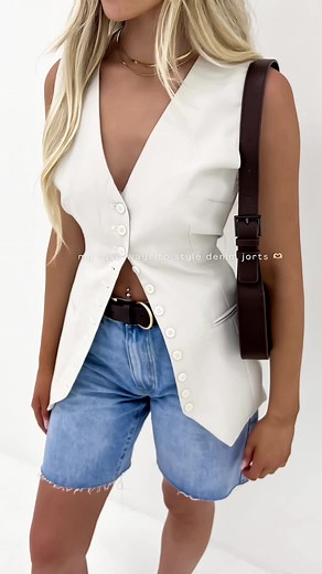 The Perfect Pair of Denim Shorts - Jorts Outfit Ideas and Style Inspiration