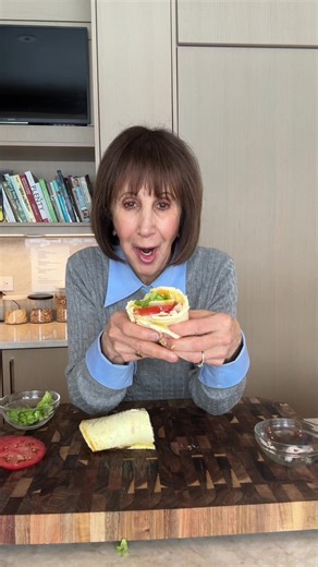 Obsessed with this cottage cheese flatbread! Protein-packed, easy, and perfect for lunch. Just make sure it cools completely before rolling. Let me know what fillings you would add! Recipe below ⬇️ INGREDIENTS 1 cup cottage cheese (2 % - 4%) 2 eggs 1 clove garlic 3 tbsp grated parmesan cheese ½ tsp Italian seasoning or dried basil 1 – 2 tbsp Dijon mustard 1 oz deli roasted turkeu 1 slices cheddar cheese (1 – oz) 2 thin tomato slices 1 cup sliced lettuce INSTRUCTIONS 1. In a small food processor 