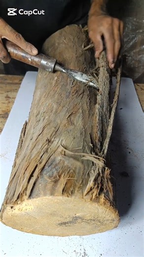 #diy Wood Skin Removing Trick | Chisel Magic Tool