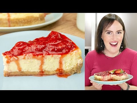 CHEESECAKE TRADICIONAL COM CALDA DE MORANGO | Cook'n Enjoy 844