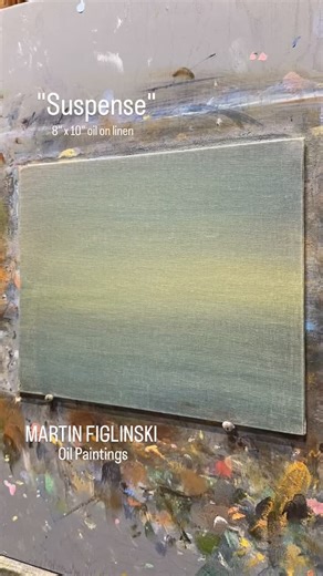 A strip of pale avocado light Hangs where ocean meets the night. The air hums with sweet suspense, Each gust a thrill, each sound intense. Waves leap high with silver spray, Then crash and twist and slide away. The sky holds still—then breaks apart, A rosy lightning cleaves its heart. It arcs in silence, soft and wide, A bloom of fire above the tide. The sea, awash in blushing flame, Whispers back the storm’s sweet name. • • • • • • • #figlinski #oilpainting oilpaintingvideo #paintingreel #artco