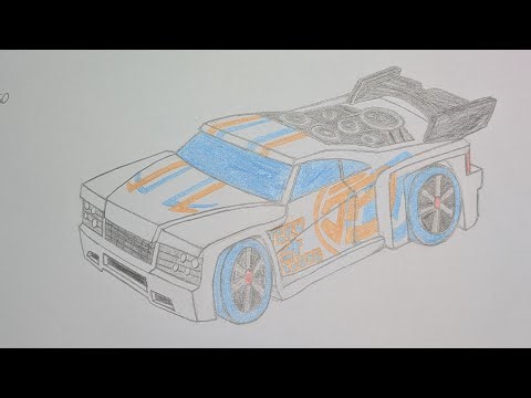 Hot Wheels Acceleracers Bassline Sketch Timelapse