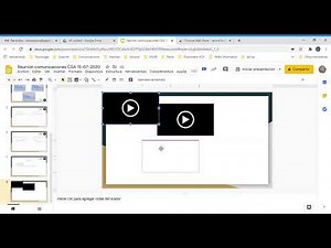 Google Slides. Grabar video desde presentación.