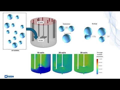 Modeling Bubble Dynamics in a Stirred Tank Reactor Using ANSYS Fluent and Population Balance Model