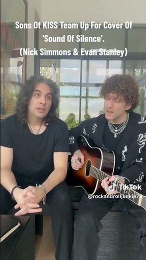 Nick Simmons and Evan Stanley doing a duet in a song ￼