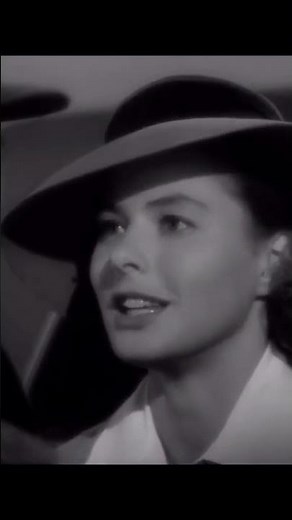 Humphrey Bogart & Ingrid Bergman's Unforgettable Moment in Casablanca 1942 #humphreybogart