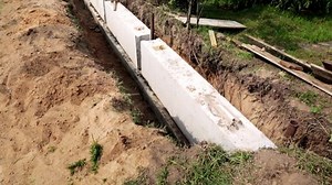 Solid Foundation Blocks Install Into Trench Stock Footage Video (100% Royalty-free) 1086756233 | Shutterstock