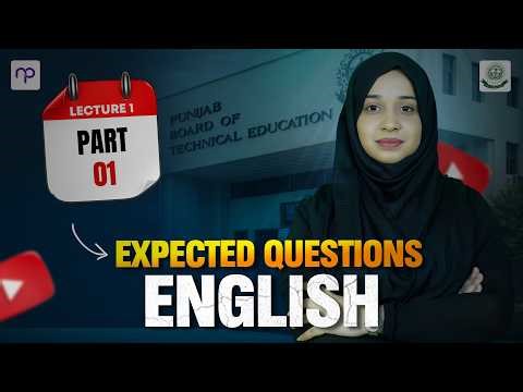 FSc/ICS Part 1 English Expected Questions 2026 | Quarter Book | Miss Nimra | Punjab Board
