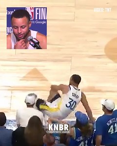 414K views · 5.4K reactions | Stephen Curry tripped over a server on the sideline who was taking a fan's order. "He was doing his job, so hopefully he got a big tip." | KNBR | Facebook