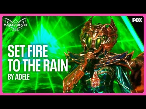 Scarab Performs "Set Fire to the Rain" by Adele | Season 14 | The Masked Singer