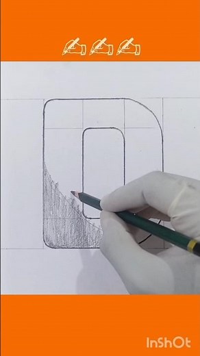 How to Draw a Block Letter D ✍️ #drawingtutorial