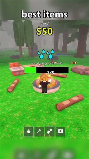 Best Items for Fire #roblox #99nightintheforest