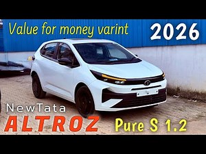 🔥 New Tata Altroz 2026 Pure S – Full Facelift Walkaround | Features & On-Road Look 😍 #tataaltroz